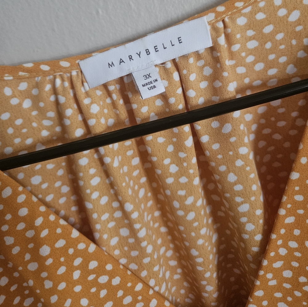 Marybelle Blouse Tank 3X High End Plus Size Brand - Picture 2 of 3
